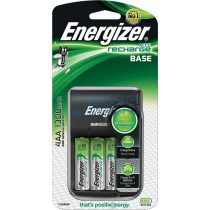   Energizer Base Ni-MH Akkumulátor Töltő + 4db 1300mAh (AA / R6) Ceruza Újratölthető Elem