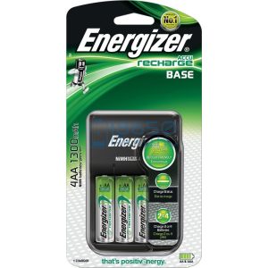 Energizer Base Ni-MH Akkumulátor Töltő + 4db 1300mAh (AA / R6) Ceruza Újratölthető Elem