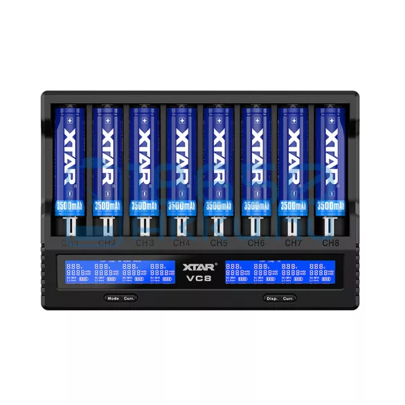 XTAR VC8 V2 Akkumulátor Töltő