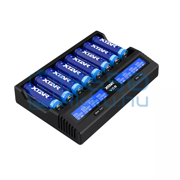 XTAR VC8 V2 Akkumulátor Töltő