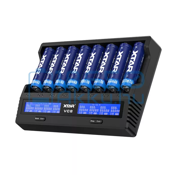 XTAR VC8 V2 Akkumulátor Töltő