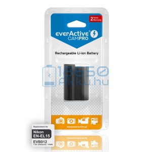 EverActive CamPro (Nikon EN-EL15) Fényképezőgép Akkumulátor (EVB012)