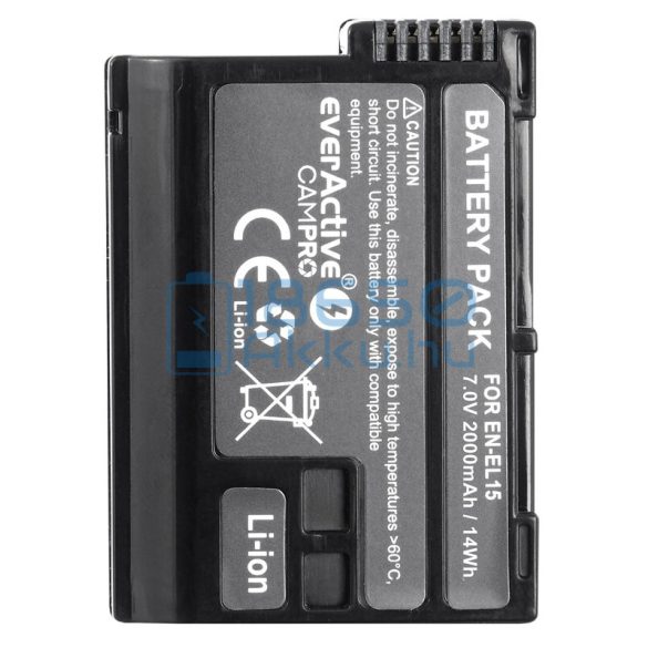 EverActive CamPro (Nikon EN-EL15) Fényképezőgép Akkumulátor (EVB012)