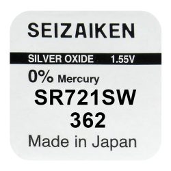 Seiko Seizaiken 362 / SR721SW Ezüst-Oxid Gombelem