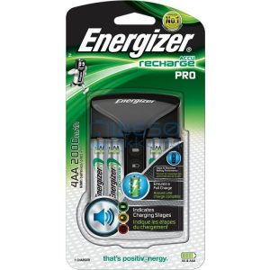 Energizer Pro Ni-MH Akkumulátor Töltő + 4db 2000mAh (AA / R6) Ceruza Újratölthető Elem