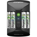 Energizer Pro Ni-MH Akkumulátor Töltő + 4db 2000mAh (AA / R6) Ceruza Újratölthető Elem