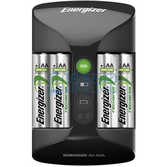 Energizer Pro Ni-MH Akkumulátor Töltő + 4db 2000mAh (AA / R6) Ceruza Újratölthető Elem