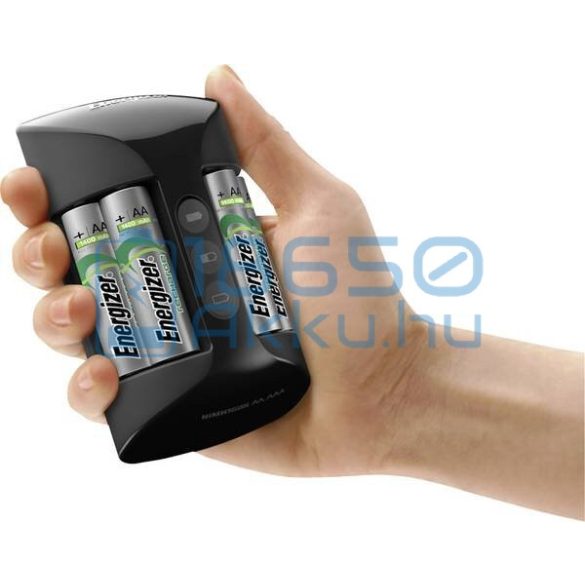 Energizer Pro Ni-MH Akkumulátor Töltő + 4db 2000mAh (AA / R6) Ceruza Újratölthető Elem