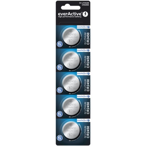 EverActive CR2450 Lítium Gombelem (5db)