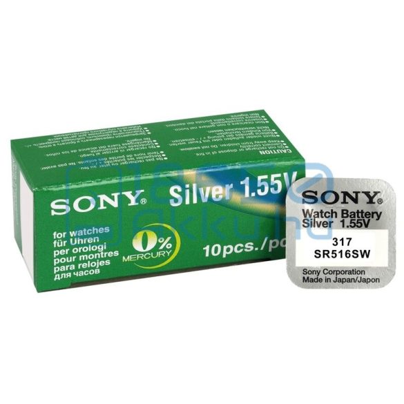 Sony 317 / SR516SW Ezüst-Oxid Gombelem