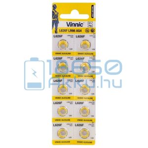 Vinnic AG4 / LR66 / L626F Alkáli Gombelem (10db)