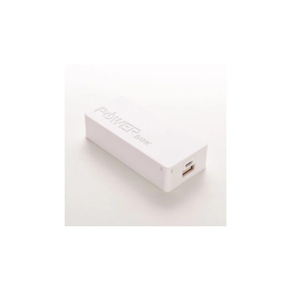 Powerbank 5000mAh fehér