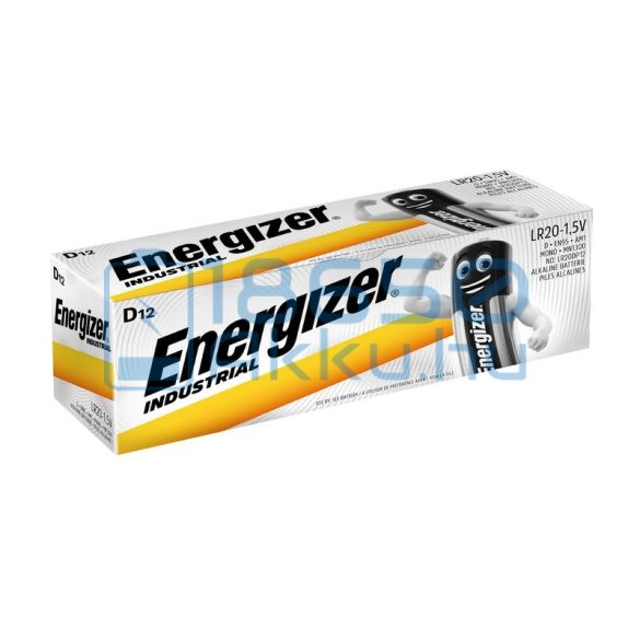 Energizer Industrial Alkáli Tartós (D / LR20) Góliát Elem (12db)