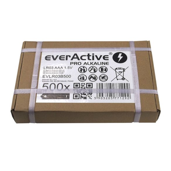 EverActive Pro Alkáli Tartós (AAA / LR03) Mikro Elem (500db)