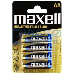 Maxell Super Alkáli Tartós (AA / LR6) Ceruza Elem (4db)