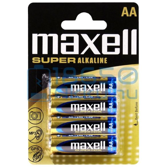 Maxell Super Alkáli Tartós (AA / LR6) Ceruza Elem (4db)