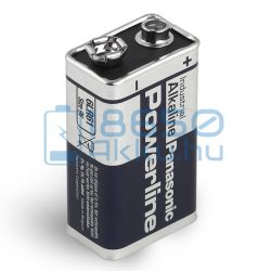 Panasonic Powerline Industrial 6LR61 9V Alkáli Elem