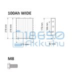 Winston (WB-LYP100AHA) 100Ah LiFePO4 Akkumulátor (WIDE)