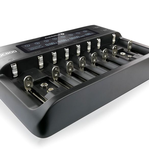 EverActive UC-800 Li-Ion / Li-HV / LiFePO4 / Ni-MH Akkumulátor Töltő