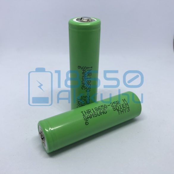 Samsung 25R (Samsung INR18650-25R) Kúpos (Buttom Top) Akkumulátor