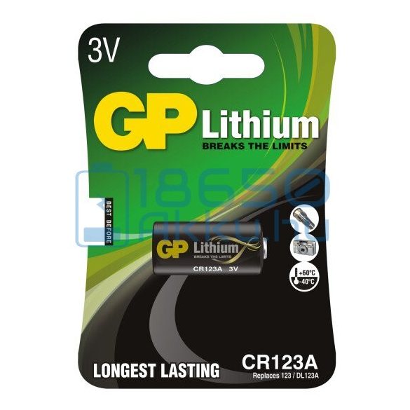GP CR123 Lítium Elem