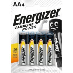   Energizer Alkaline Power Alkáli Tartós (AA / LR6) Ceruza Elem (4db)