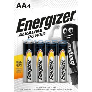 Energizer Alkaline Power Alkáli Tartós (AA / LR6) Ceruza Elem (4db)