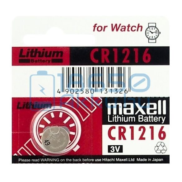 Maxell CR1216 Lítium Gombelem