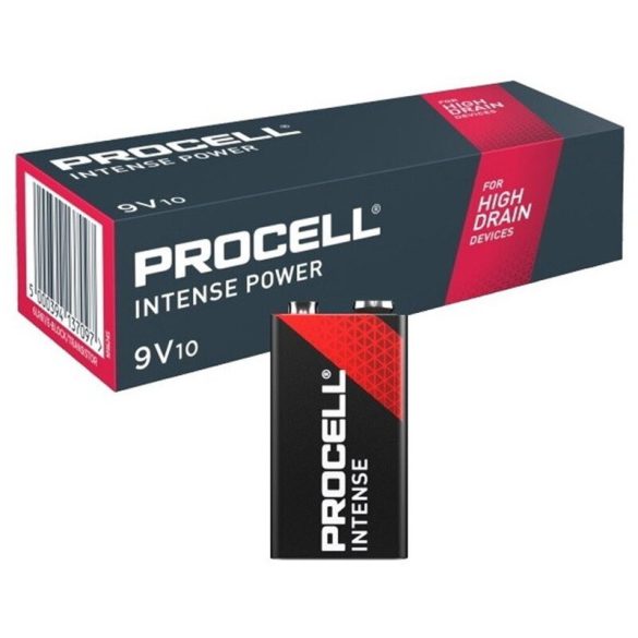 Duracell Procell Intense Power 6LR61 / MN1604 9V Alkáli Elem (10db)