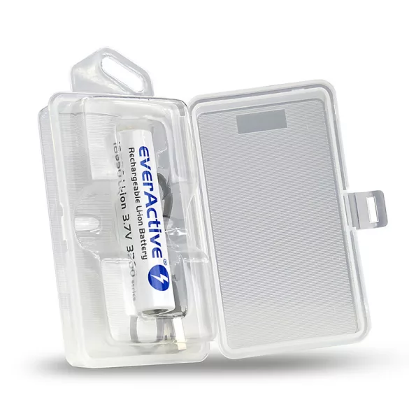 EverActive Professional 18650 3100mAh 12A USB Akkumulátor + Micro USB Töltőkábel + Box