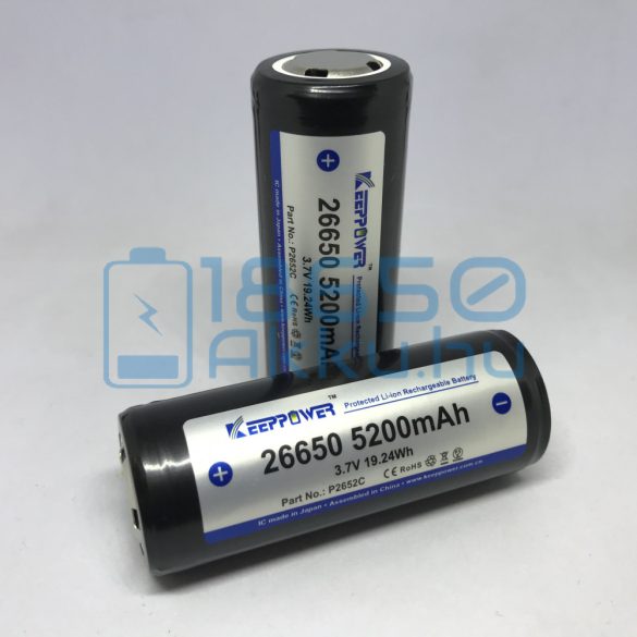 KeepPower 26650 5200mAh 12A Akkumulátor