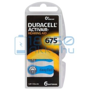 Duracell ActivAir 675 Hallókészülék Elem