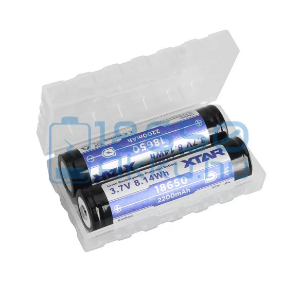 XTAR 2 db x 18650/18700 akku/akkumulátor tartó/tároló tok/doboz