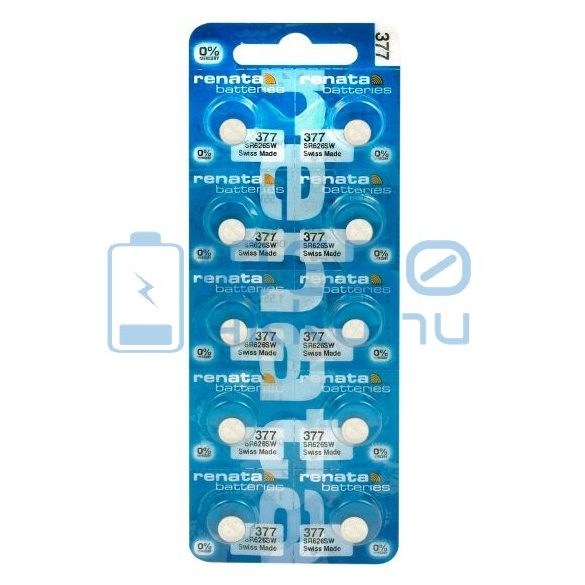 Renata 377 / SR626SW Ezüst-Oxid Gombelem (1db)