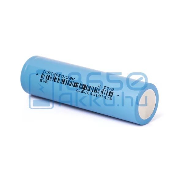EVE ICR18650 26V 2550mAh 7,5A Akkumulátor