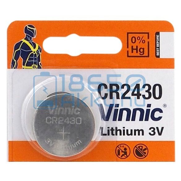 Vinnic CR2430 Lítium Gombelem