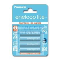   Panasonic Eneloop Lite 550mAh (AAA / R03) Mikró Újratölthető Elem / Ni-MH Akkumulátor (4db)