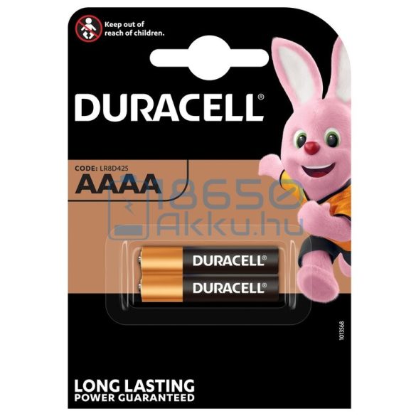 Duracell 25A / AAAA / LR61 Alkáli Elem (2db)