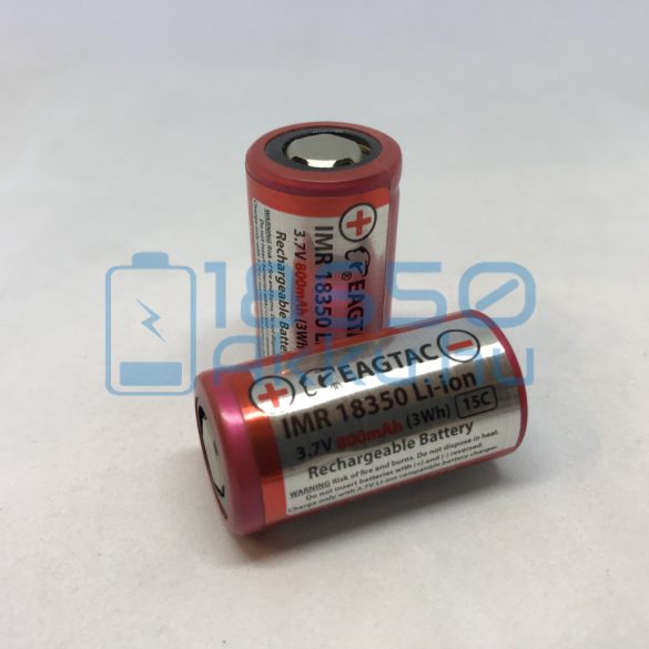 EagleTac IMR18350 800mAh 12A Lapos Akkumulátor