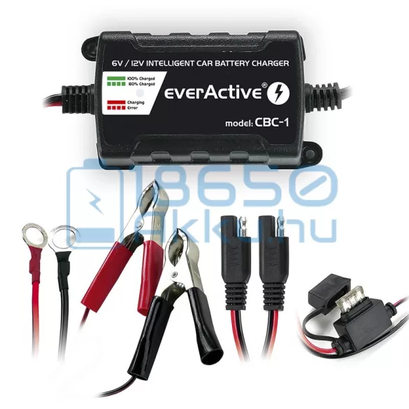 EverActive CBC-1 6V/12V Autó Akkumulátor Töltő