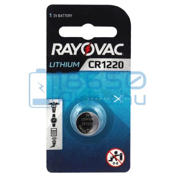 Rayovac CR1220 Lítium Gombelem