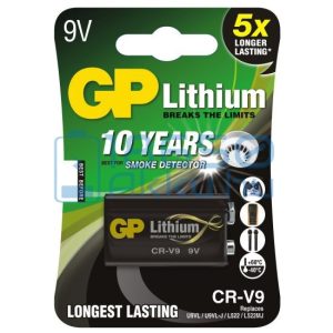 GP Lithium 6F22 / LA522 / CR-V9 9V Extra Tartós Lítium Elem