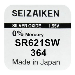 Seiko Seizaiken 364 / SR621SW Ezüst-Oxid Gombelem