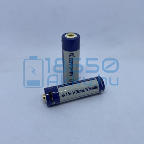 KeepPower AA (14500 / R6) 1950mAh 1,5A USB Akkumulátor (1,5V)