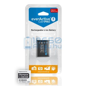 EverActive CamPro (Olympus LI-40B / Olympus LI-42B) Fényképezőgép Akkumulátor (EVB009)