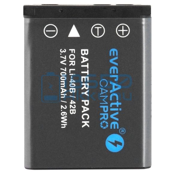EverActive CamPro (Olympus LI-40B / Olympus LI-42B) Fényképezőgép Akkumulátor (EVB009)