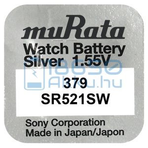 Murata 379 / SR521SW Ezüst-Oxid Gombelem