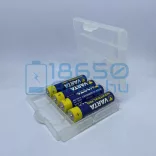 XTAR 4 db AA/AAA elem tartó/tároló tok/doboz