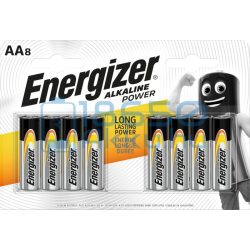   Energizer Alkaline Power Alkáli Tartós (AA / LR6) Ceruza Elem (8db)