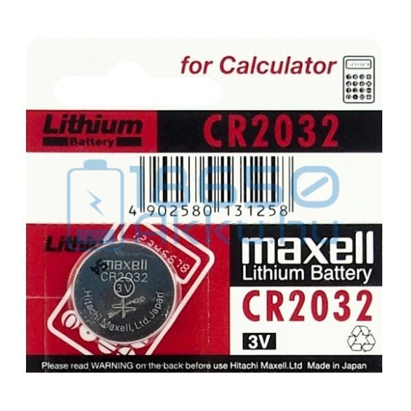 Maxell CR2032 Lítium Gombelem